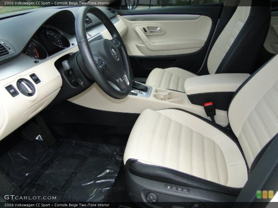 Cornsilk Beige Two-Tone Interior Photo for the 2009 Volkswagen CC Sport #49398056