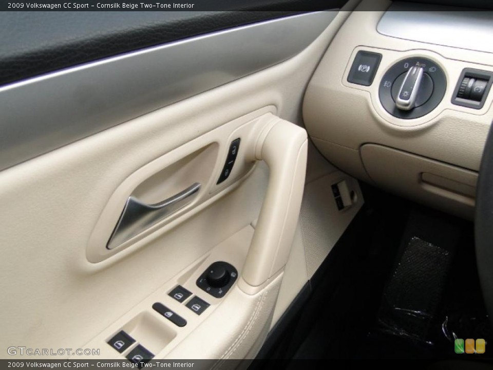 Cornsilk Beige Two-Tone Interior Controls for the 2009 Volkswagen CC Sport #49398113
