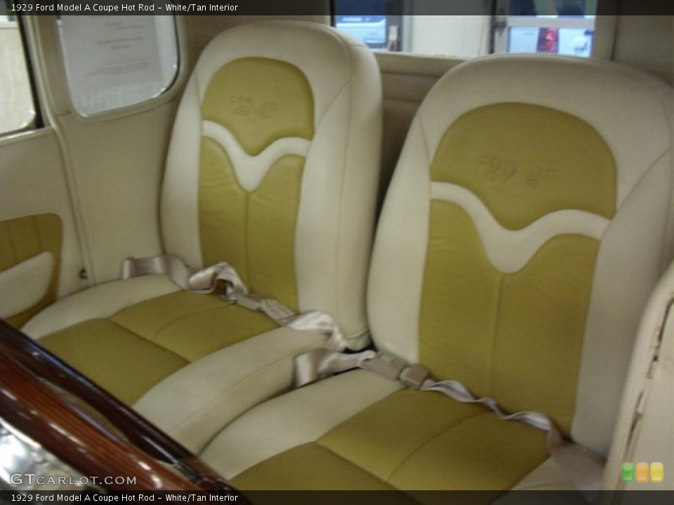 White/Tan Interior Photo for the 1929 Ford Model A Coupe Hot Rod #49401284