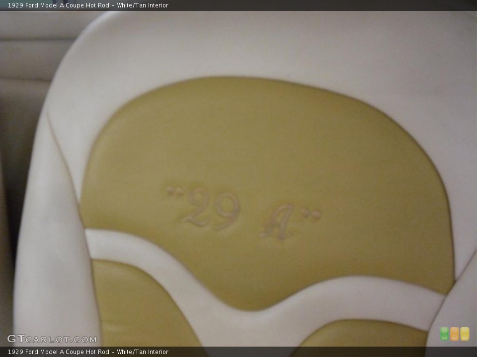 White/Tan Interior Photo for the 1929 Ford Model A Coupe Hot Rod #49401299