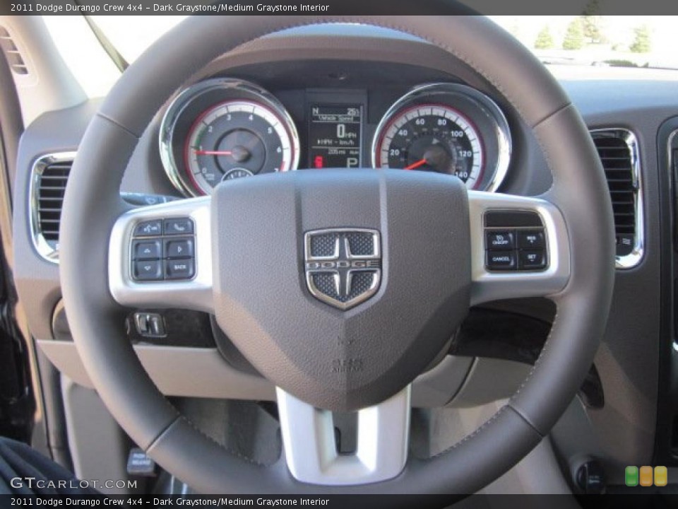 Dark Graystone/Medium Graystone Interior Steering Wheel for the 2011 Dodge Durango Crew 4x4 #49401782
