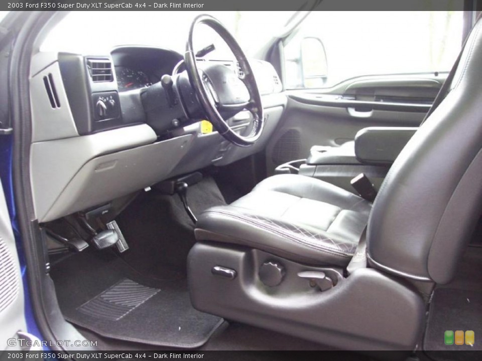 Dark Flint Interior Photo for the 2003 Ford F350 Super Duty XLT SuperCab 4x4 #49402085