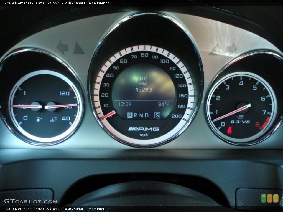 AMG Sahara Beige Interior Gauges for the 2009 Mercedes-Benz C 63 AMG #49402481