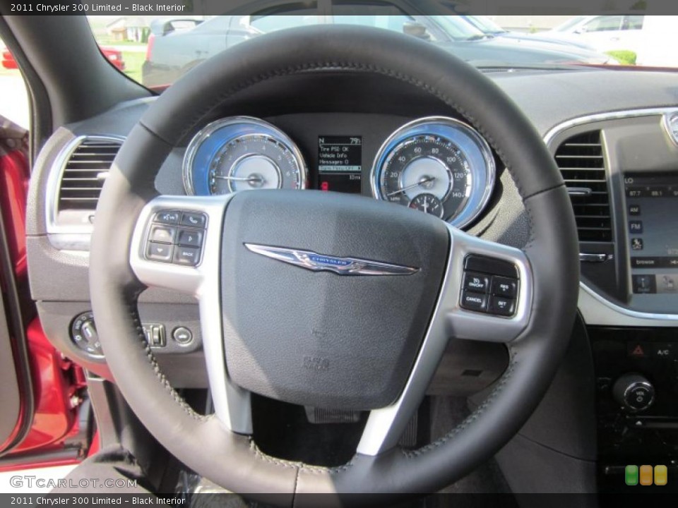 Black Interior Steering Wheel for the 2011 Chrysler 300 Limited #49402705