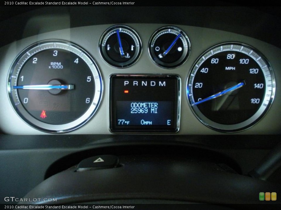 Cashmere/Cocoa Interior Gauges for the 2010 Cadillac Escalade  #49403672