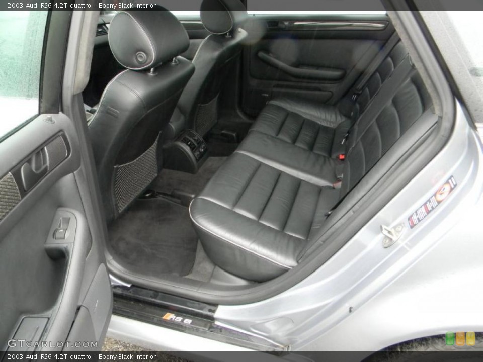 Ebony Black Interior Photo for the 2003 Audi RS6 4.2T quattro #49403741
