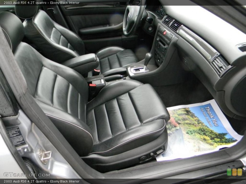 Ebony Black Interior Photo for the 2003 Audi RS6 4.2T quattro #49403753