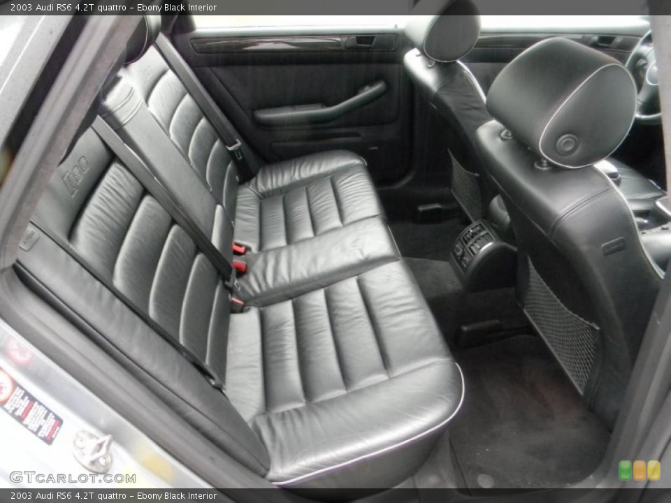 Ebony Black Interior Photo for the 2003 Audi RS6 4.2T quattro #49403768