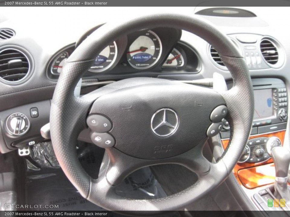 Black Interior Steering Wheel for the 2007 Mercedes-Benz SL 55 AMG Roadster #49404080