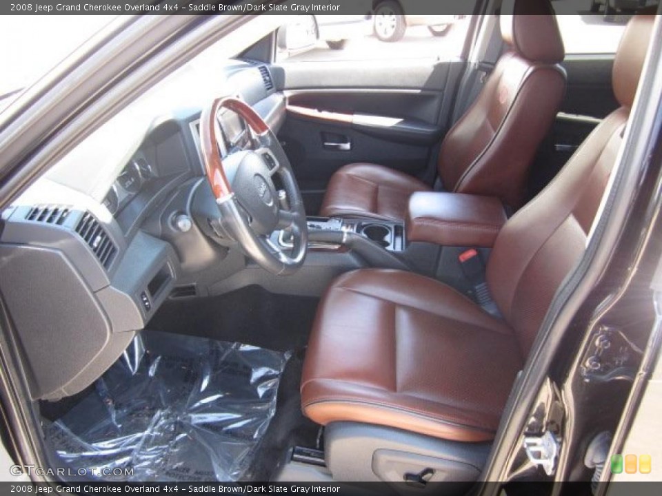 Saddle Brown/Dark Slate Gray Interior Photo for the 2008 Jeep Grand Cherokee Overland 4x4 #49404500