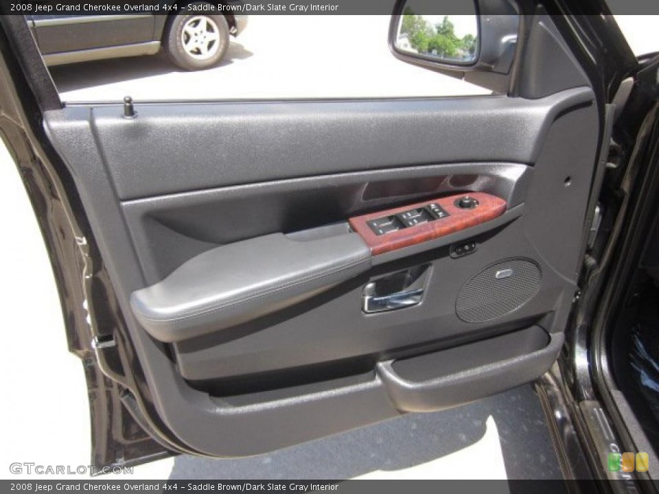 Saddle Brown/Dark Slate Gray Interior Door Panel for the 2008 Jeep Grand Cherokee Overland 4x4 #49404516