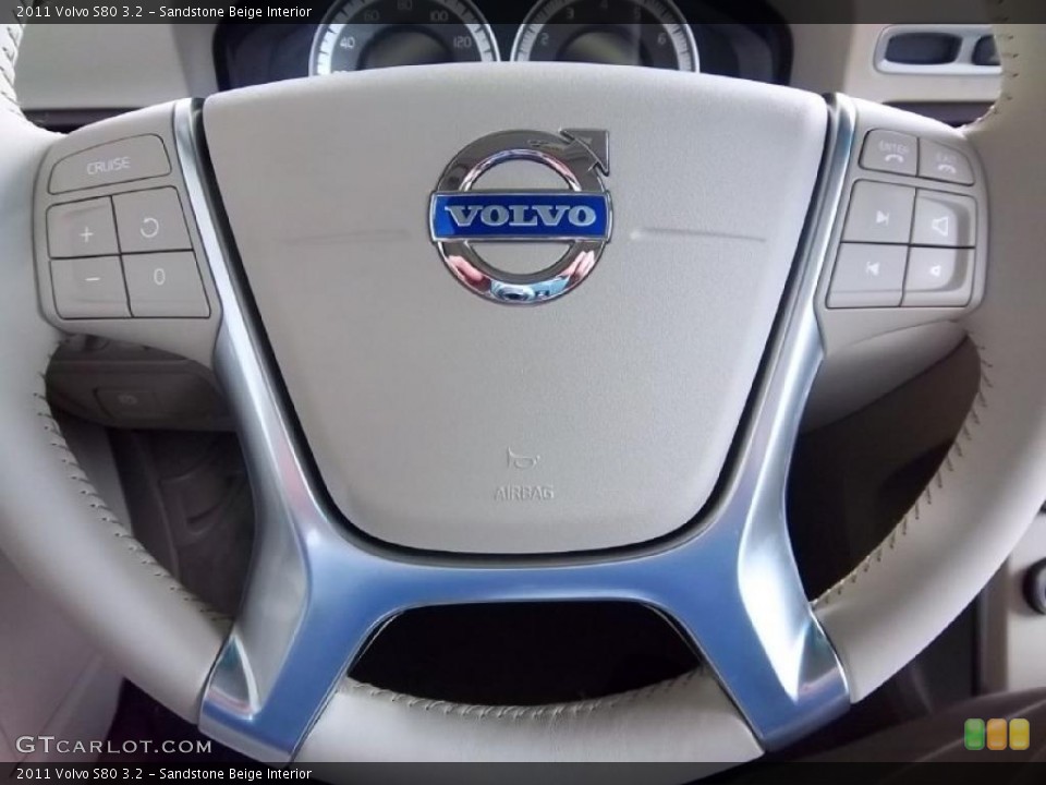 Sandstone Beige Interior Steering Wheel for the 2011 Volvo S80 3.2 #49404599