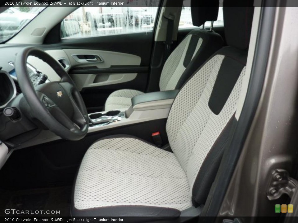 Jet Black/Light Titanium Interior Photo for the 2010 Chevrolet Equinox LS AWD #49405836