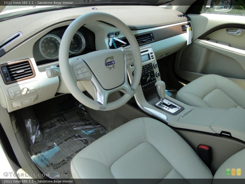 Sandstone Beige Interior Photo for the 2011 Volvo S80 3.2 #49407816