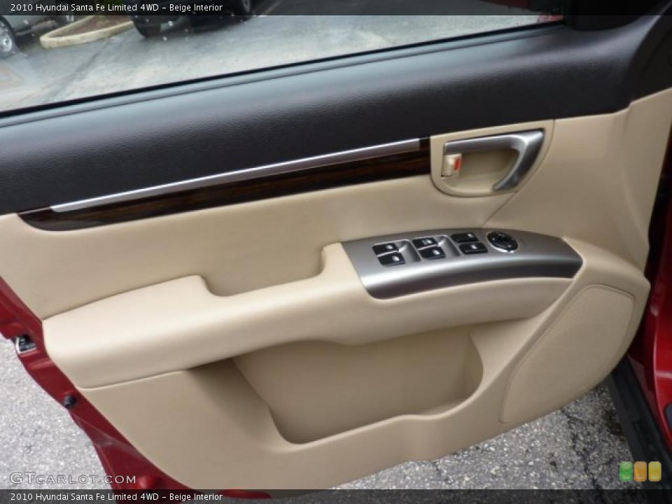 Beige Interior Door Panel for the 2010 Hyundai Santa Fe Limited 4WD #49408170