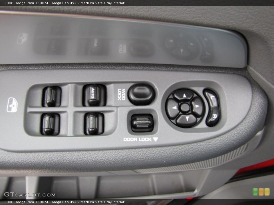 Medium Slate Gray Interior Controls for the 2008 Dodge Ram 3500 SLT Mega Cab 4x4 #49409205