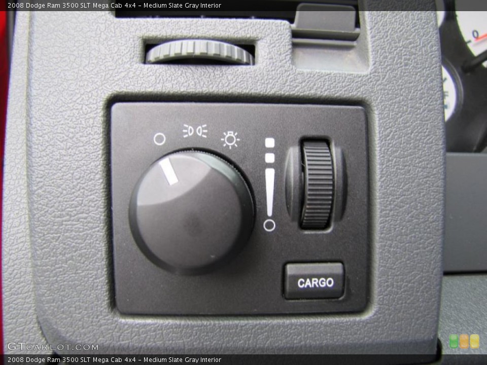 Medium Slate Gray Interior Controls for the 2008 Dodge Ram 3500 SLT Mega Cab 4x4 #49409220