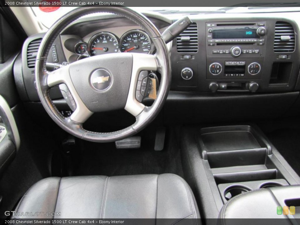 Ebony Interior Dashboard for the 2008 Chevrolet Silverado 1500 LT Crew Cab 4x4 #49411572