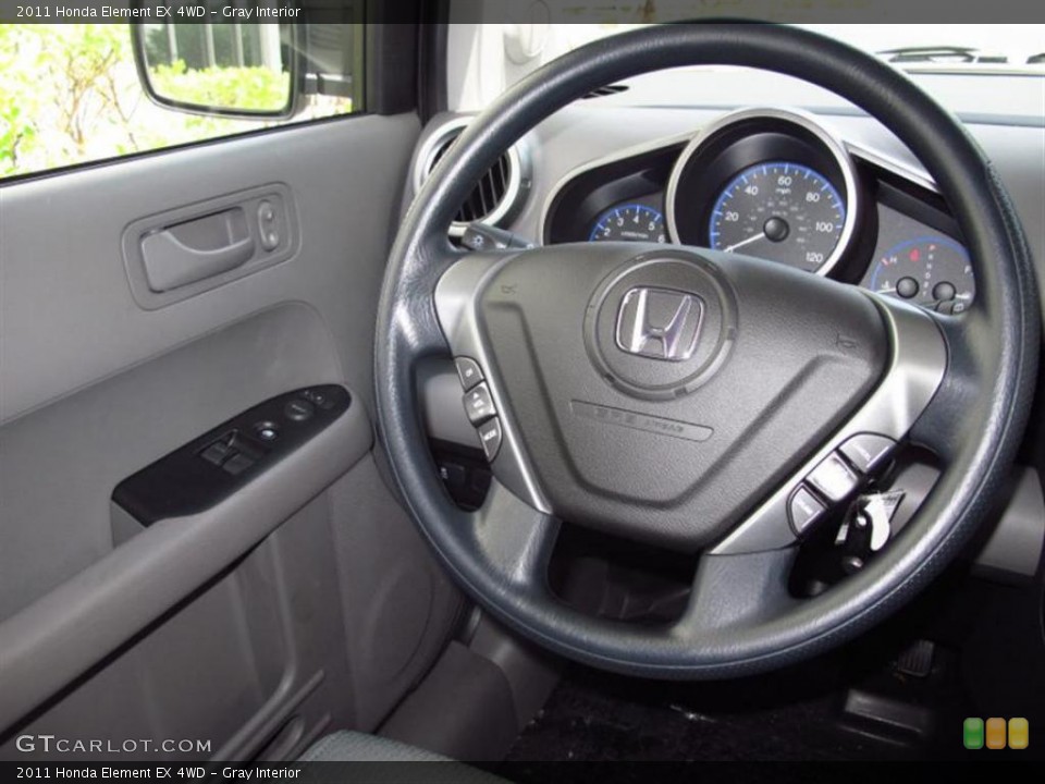 Gray Interior Steering Wheel for the 2011 Honda Element EX 4WD #49420027