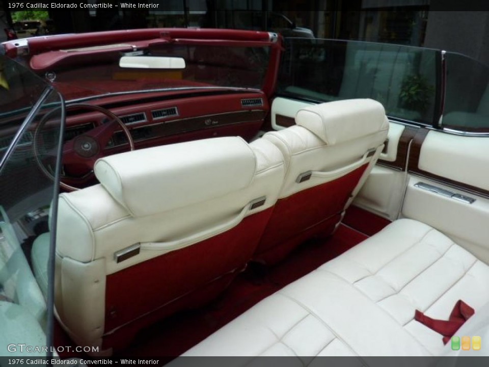 White Interior Photo for the 1976 Cadillac Eldorado Convertible #49420411