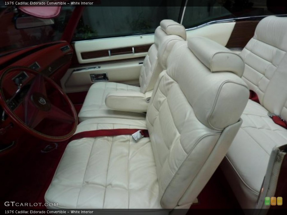 White Interior Photo for the 1976 Cadillac Eldorado Convertible #49420426
