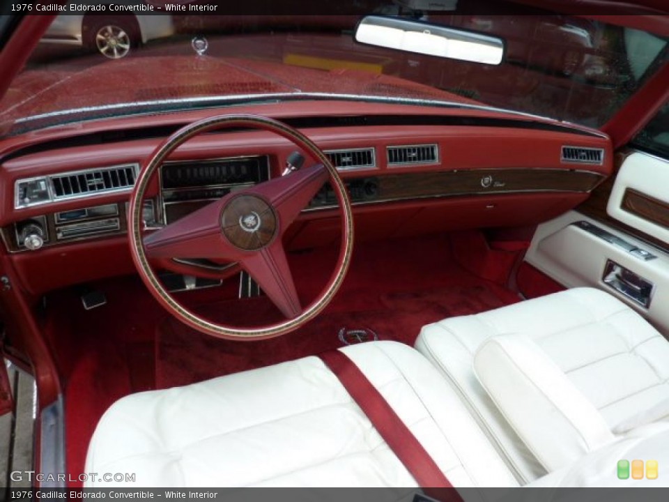 White Interior Prime Interior for the 1976 Cadillac Eldorado Convertible #49420456