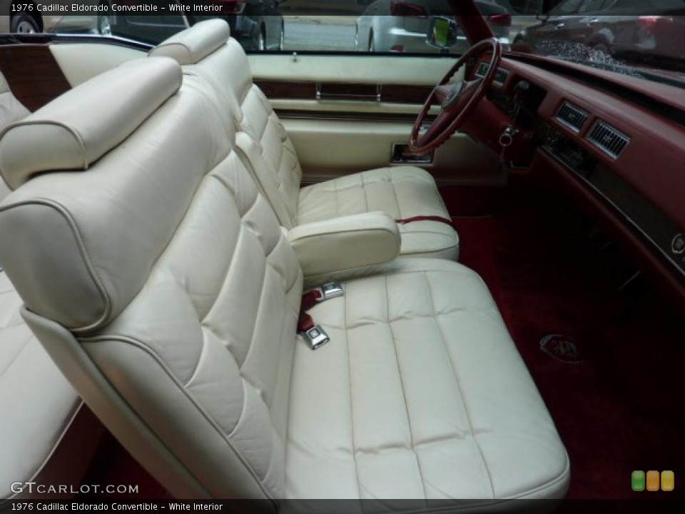 White Interior Photo for the 1976 Cadillac Eldorado Convertible #49420510