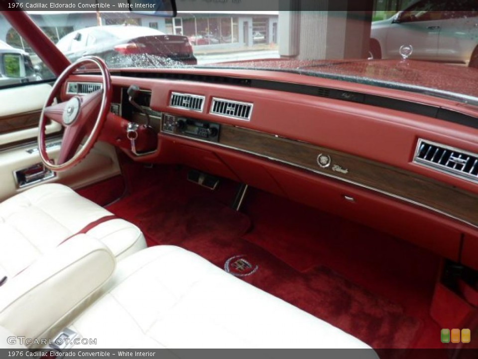 White Interior Dashboard for the 1976 Cadillac Eldorado Convertible #49420522