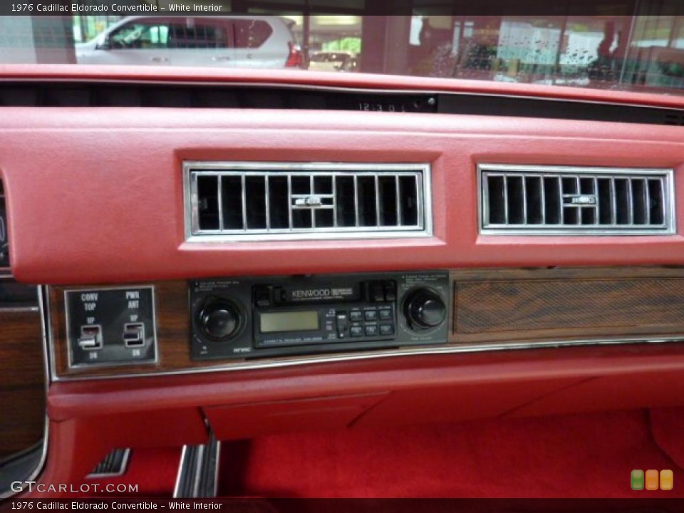 White Interior Controls for the 1976 Cadillac Eldorado Convertible #49420654