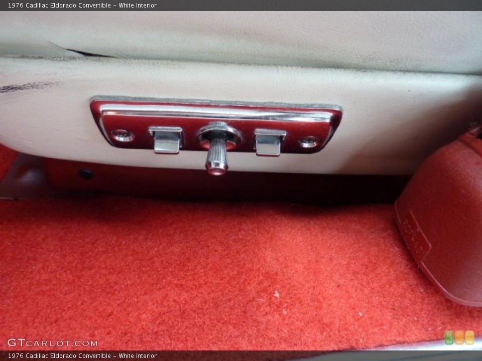 White Interior Controls for the 1976 Cadillac Eldorado Convertible #49420693