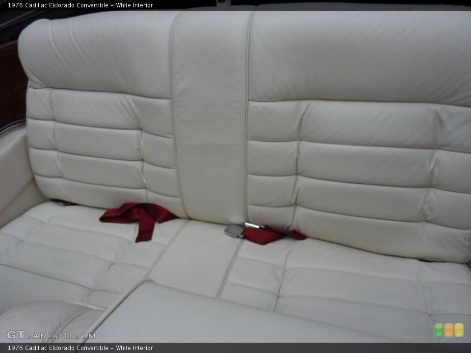 White Interior Photo for the 1976 Cadillac Eldorado Convertible #49420724