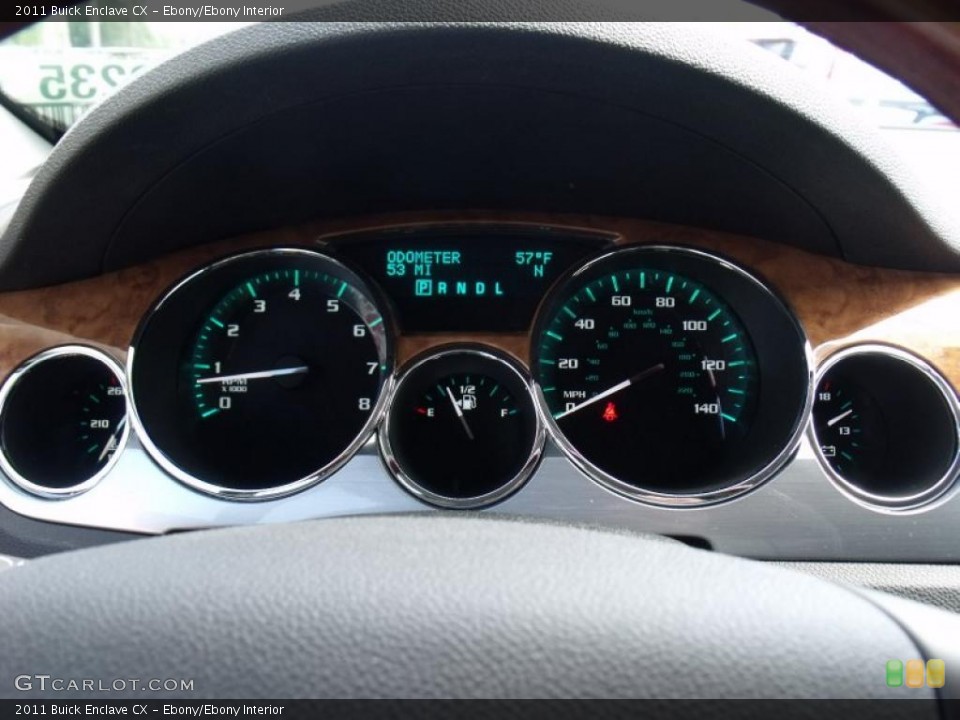 Ebony/Ebony Interior Gauges for the 2011 Buick Enclave CX #49421989
