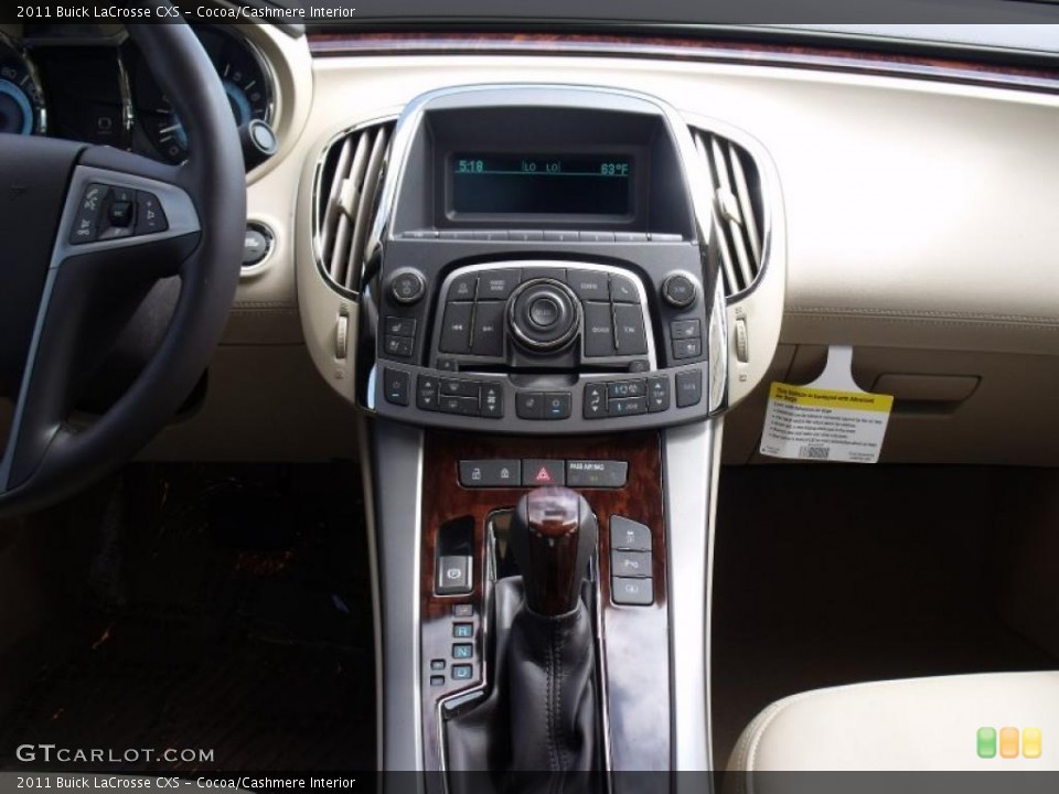 Cocoa/Cashmere Interior Controls for the 2011 Buick LaCrosse CXS #49422280