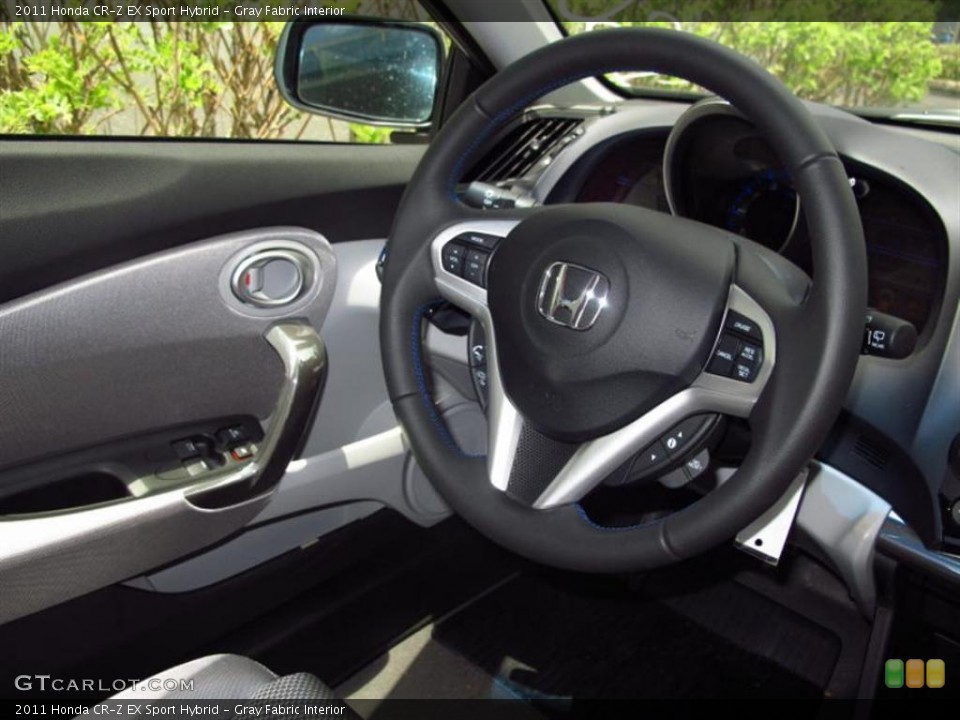 Gray Fabric Interior Steering Wheel for the 2011 Honda CR-Z EX Sport Hybrid #49422307