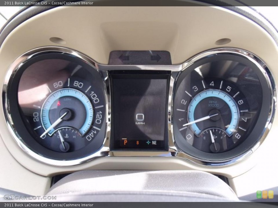 Cocoa/Cashmere Interior Gauges for the 2011 Buick LaCrosse CXS #49422343