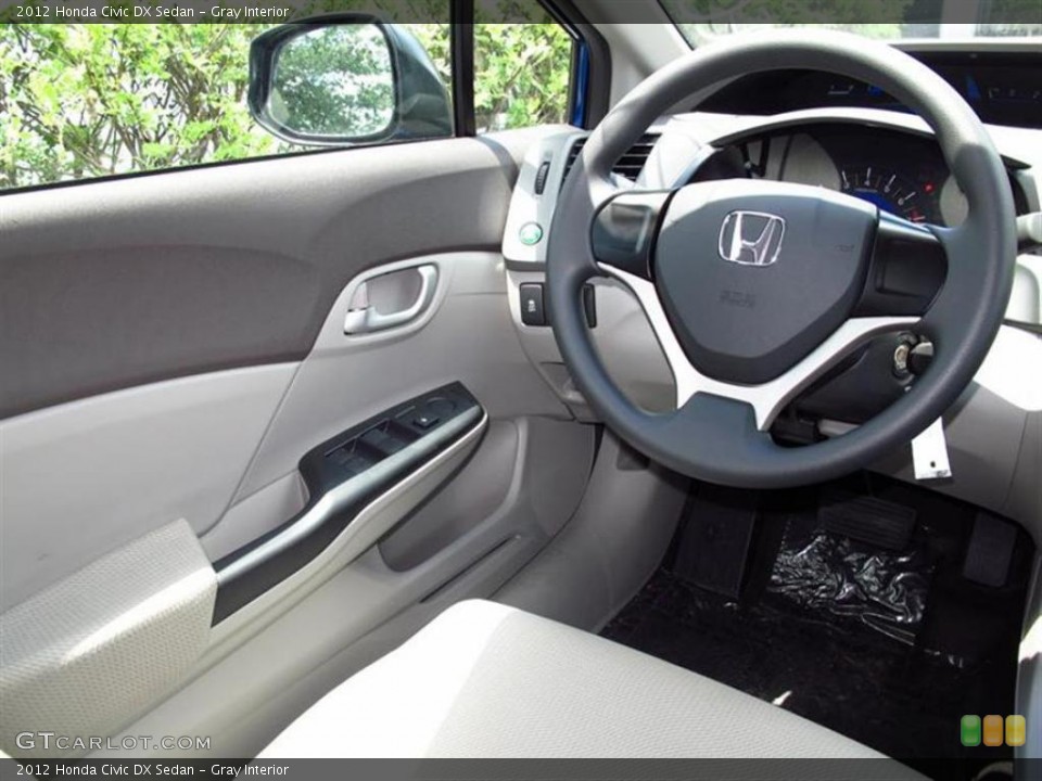 Gray Interior Photo for the 2012 Honda Civic DX Sedan #49422478