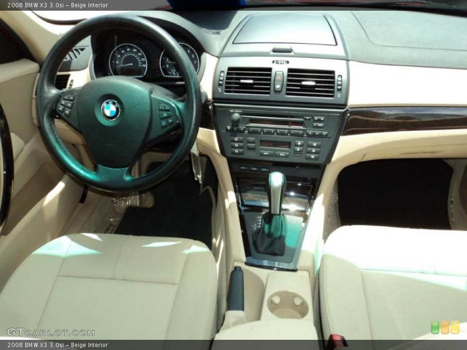 Beige Interior Dashboard for the 2008 BMW X3 3.0si #49424419