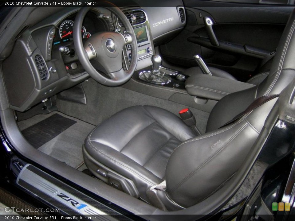Ebony Black Interior Photo for the 2010 Chevrolet Corvette ZR1 #49424896