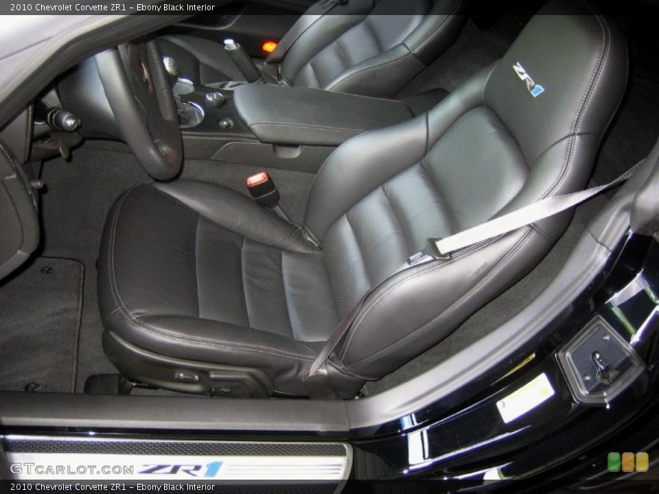 Ebony Black Interior Photo for the 2010 Chevrolet Corvette ZR1 #49424911