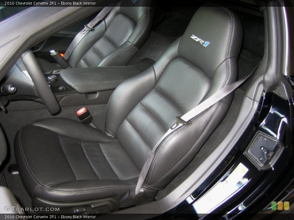 Ebony Black Interior Photo for the 2010 Chevrolet Corvette ZR1 #49424926