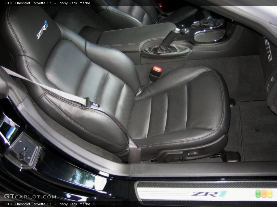 Ebony Black Interior Photo for the 2010 Chevrolet Corvette ZR1 #49424941