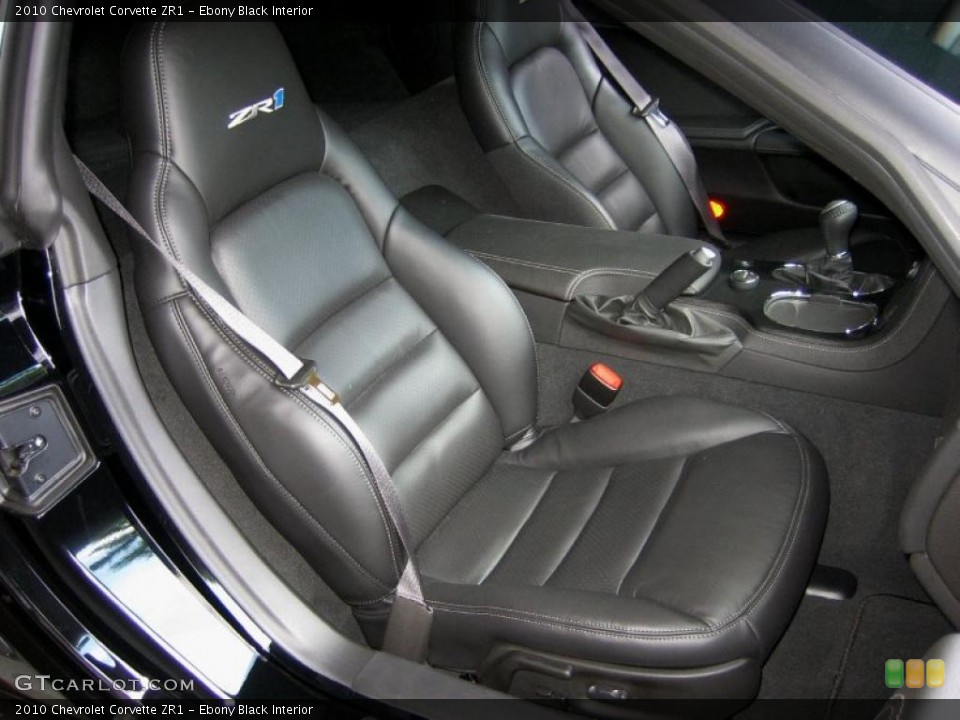 Ebony Black Interior Photo for the 2010 Chevrolet Corvette ZR1 #49424956