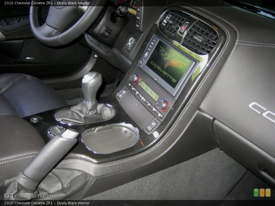 Ebony Black Interior Controls for the 2010 Chevrolet Corvette ZR1 #49425046