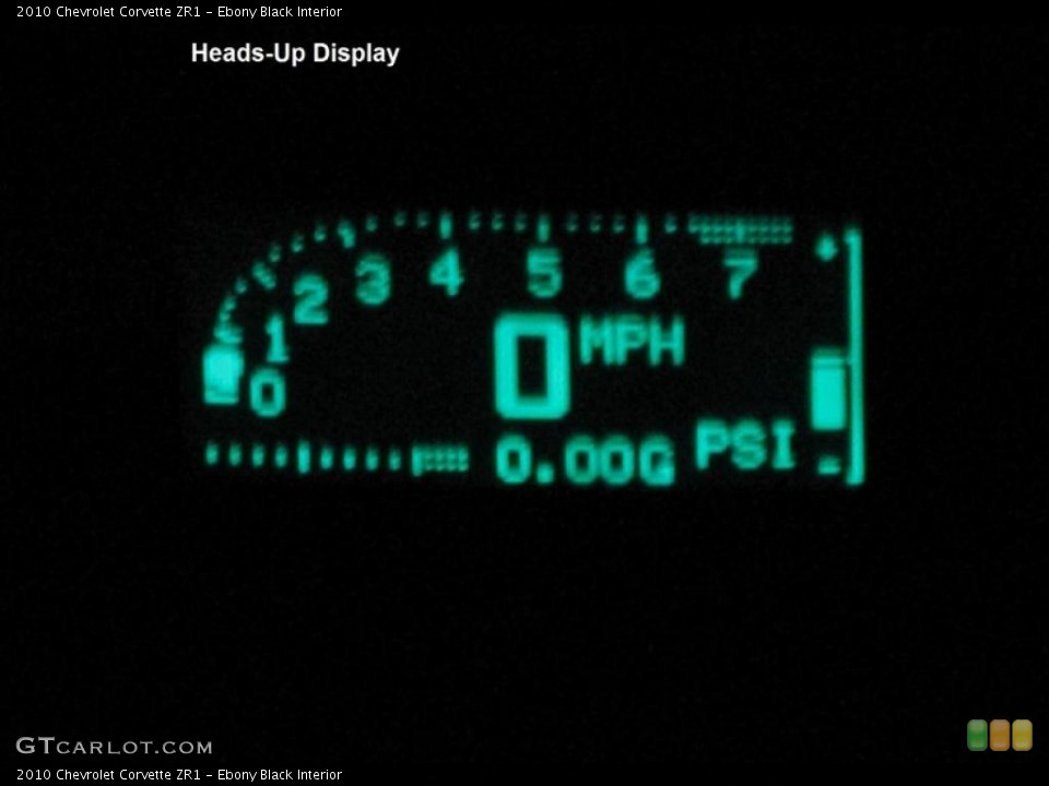 Ebony Black Interior Gauges for the 2010 Chevrolet Corvette ZR1 #49425118