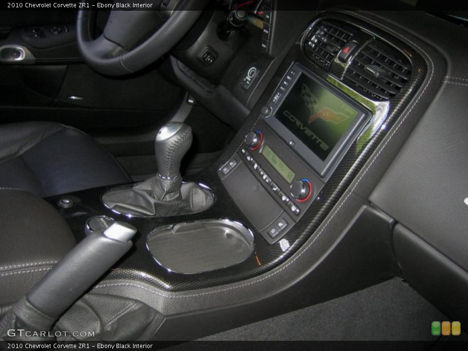 Ebony Black Interior Controls for the 2010 Chevrolet Corvette ZR1 #49425133
