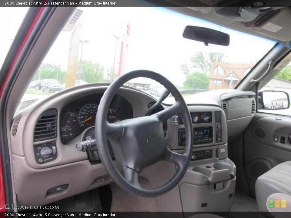 Medium Gray Interior Dashboard for the 2000 Chevrolet Astro LS Passenger Van #49426774