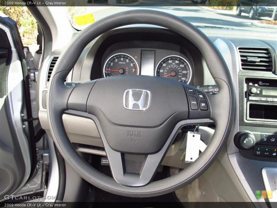 Gray Interior Steering Wheel for the 2009 Honda CR-V LX #49426813