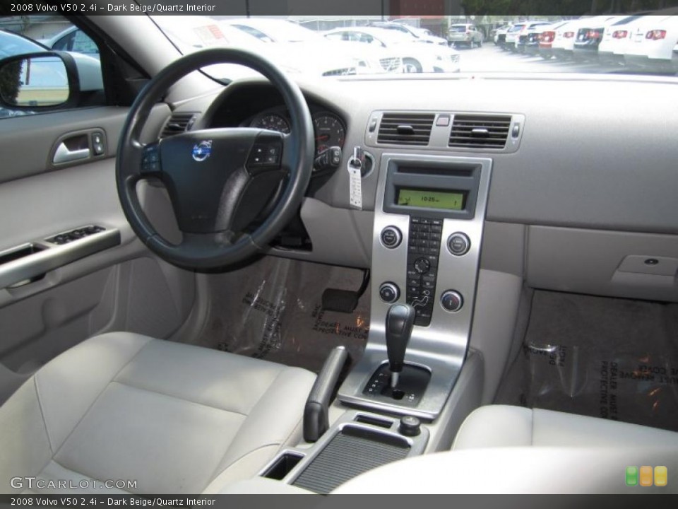 Dark Beige/Quartz Interior Dashboard for the 2008 Volvo V50 2.4i #49427872