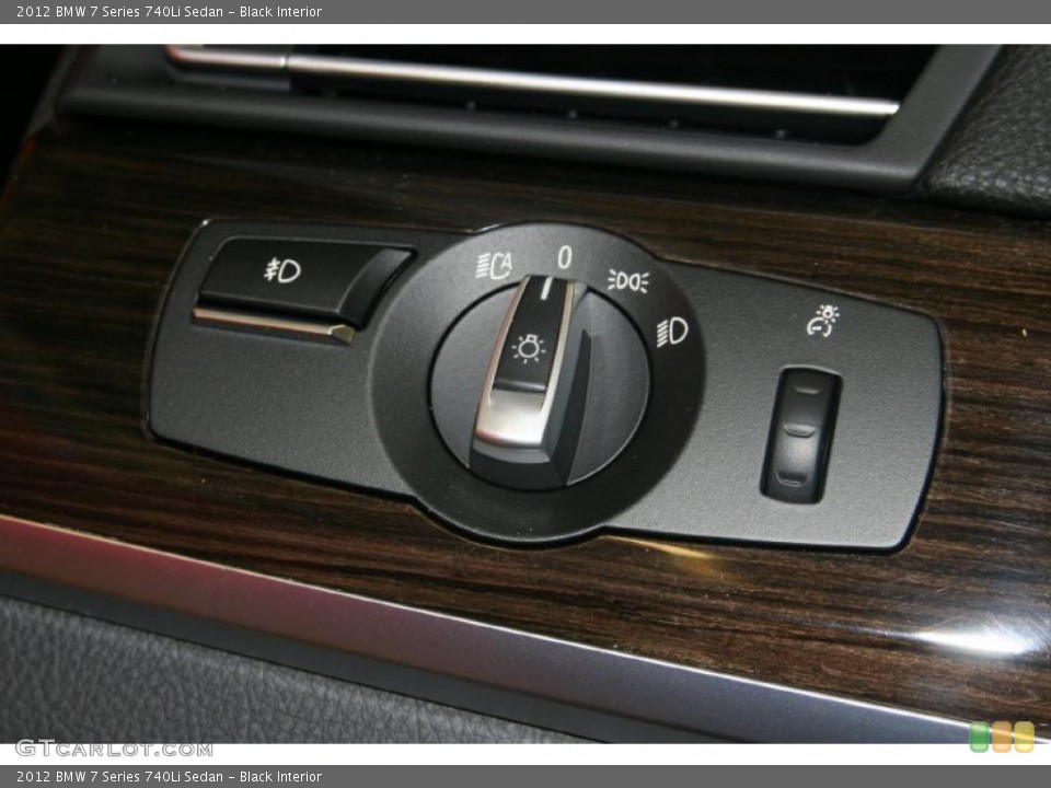 Black Interior Controls for the 2012 BMW 7 Series 740Li Sedan #49430557
