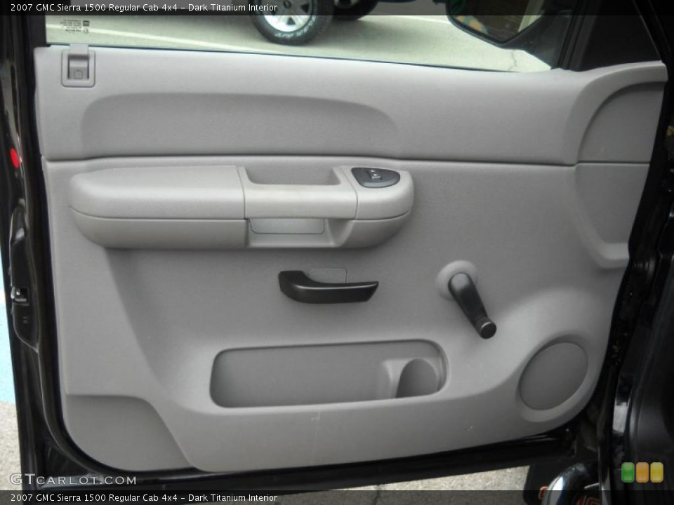Dark Titanium Interior Door Panel for the 2007 GMC Sierra 1500 Regular Cab 4x4 #49431928